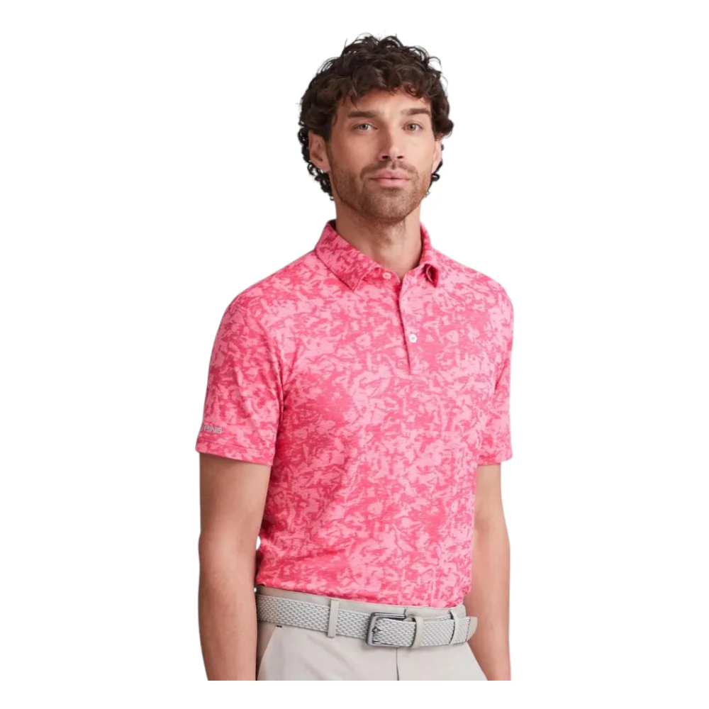 Ping Marek Camo Jacquard Golf Polo Shirt P03784 - Image 4