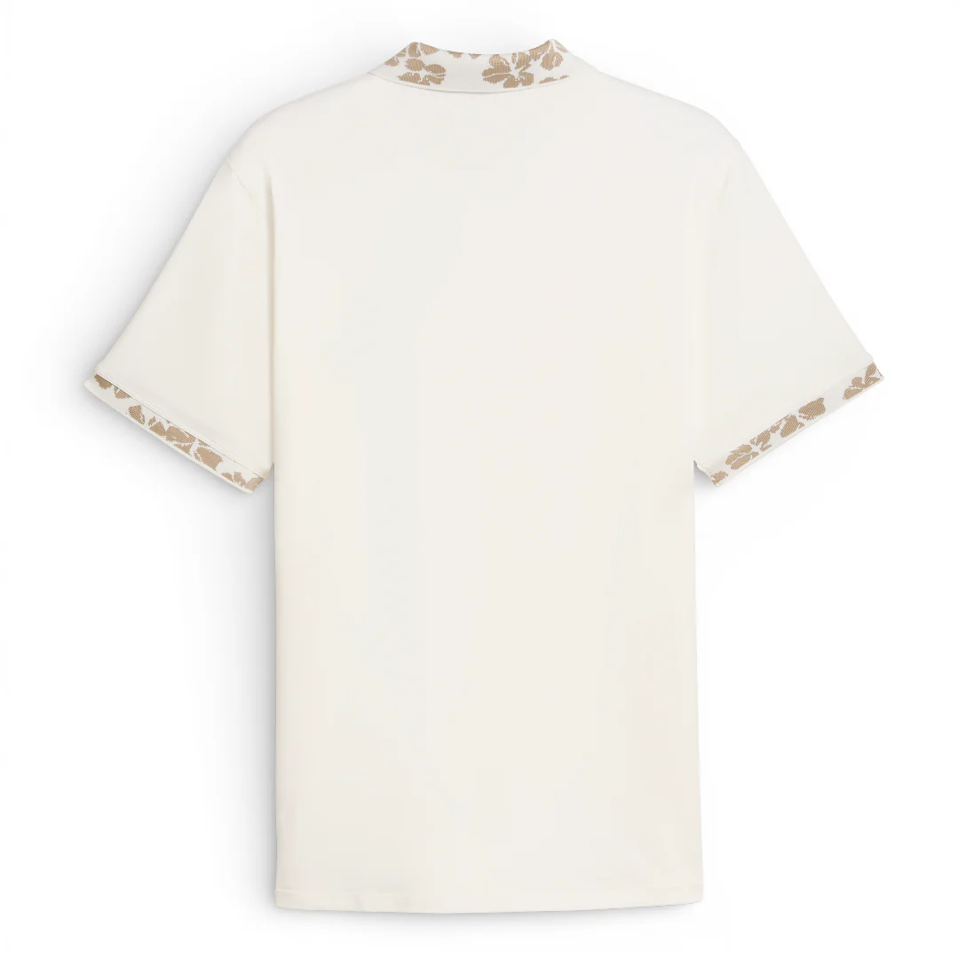 Puma Modalon Floral Rib Golf Polo Shirt 634855 - Image 2