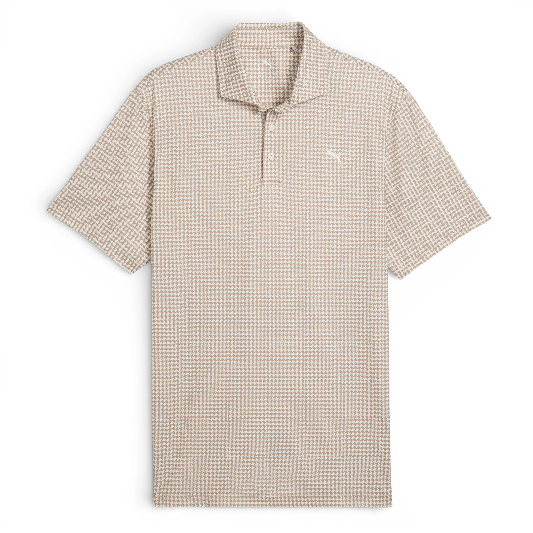 Puma Cloudspun Mono Check Golf Polo Shirt 636471