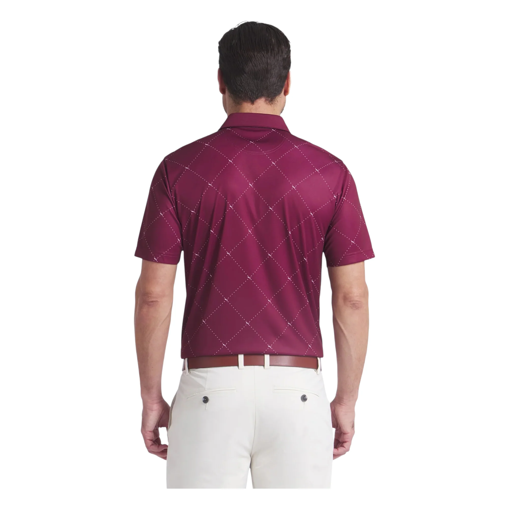 Puma Pure 2.0 Argyle Golf Polo Shirt 629322 - Image 2
