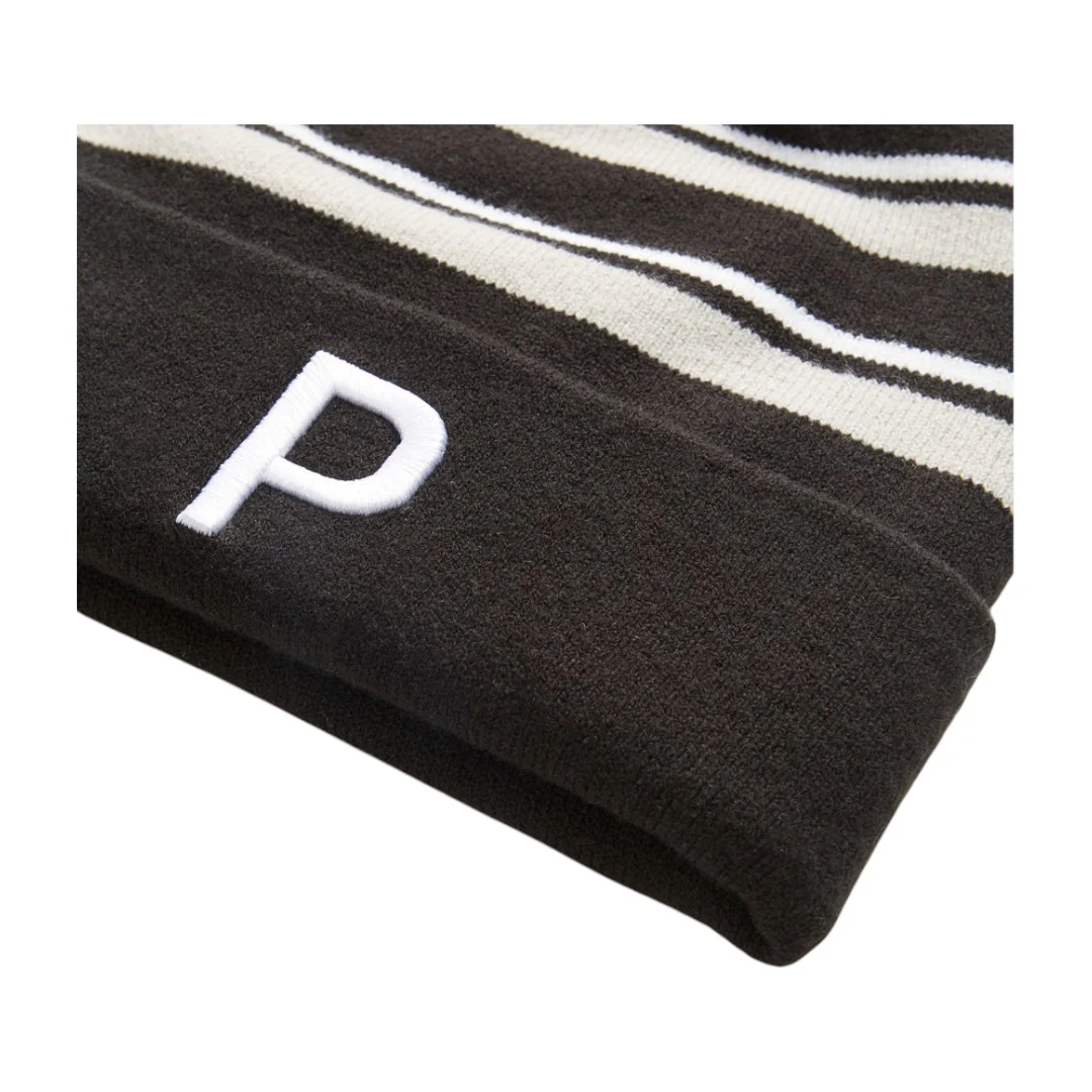 Puma Golf WRMLBL Stripe Pom Golf Beanie 024809 - Image 3