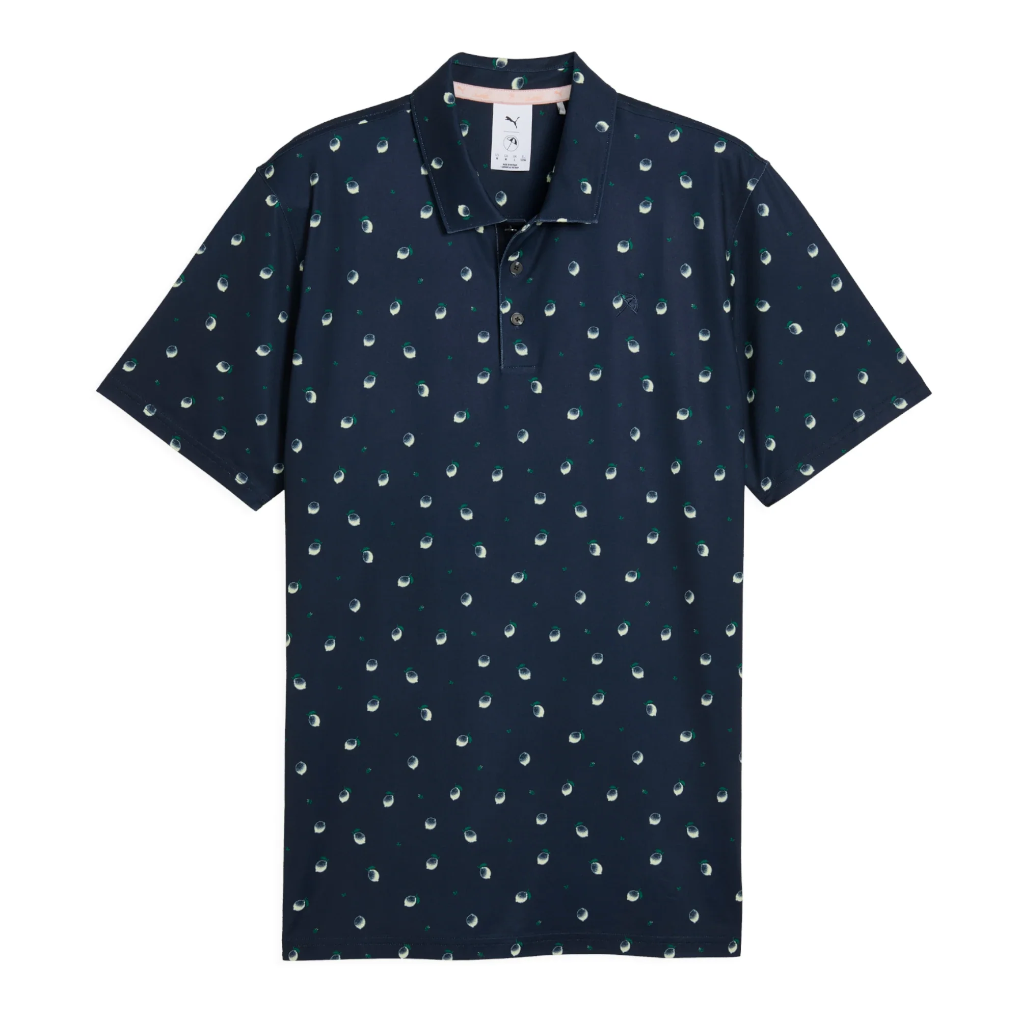 Puma X Arnold Palmer Cloudspun Lemon Golf Polo Shirt 635591 - Image 4