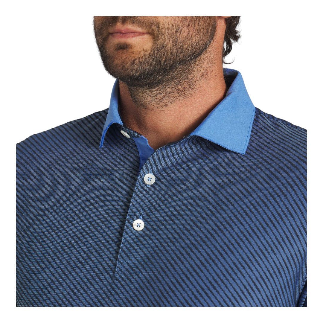 Puma X Arnold Palmer Jacquard Stripe Golf Polo Shirt 623953 - Image 5