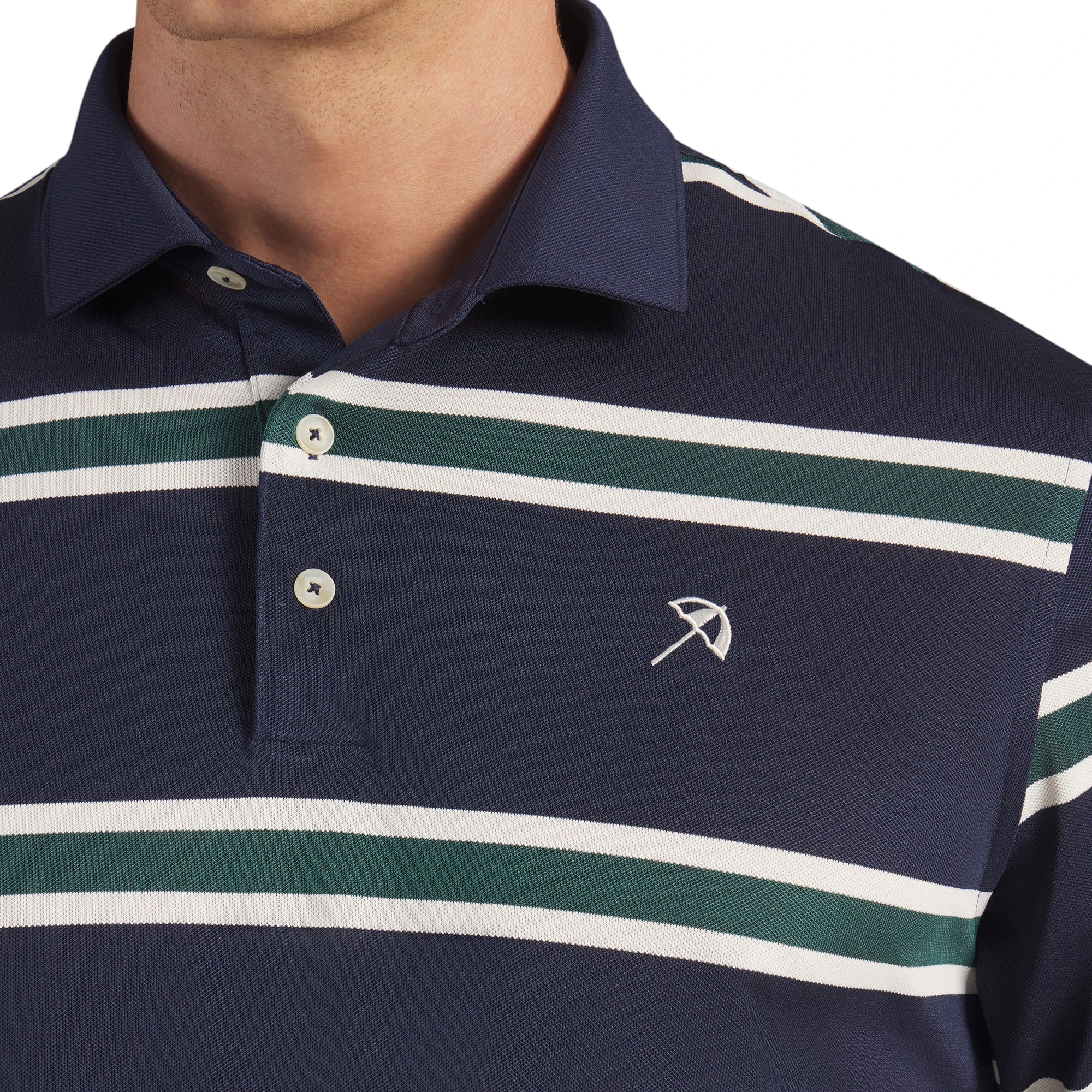 Puma X Arnold Palmer Pique Stripe Golf Polo Shirt 635592 - Image 3