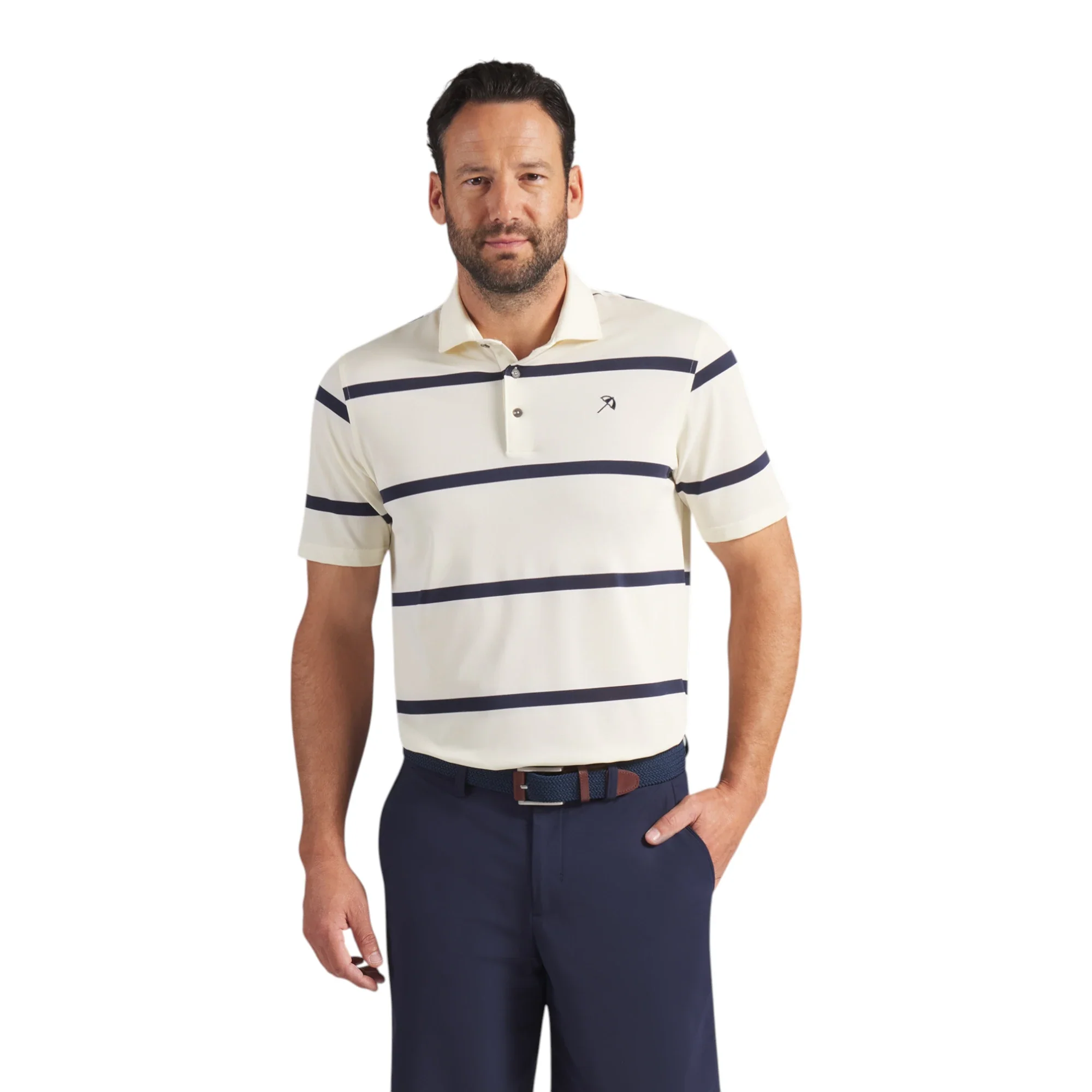 Puma X Arnold Palmer Pique Stripe Golf Polo Shirt 635592