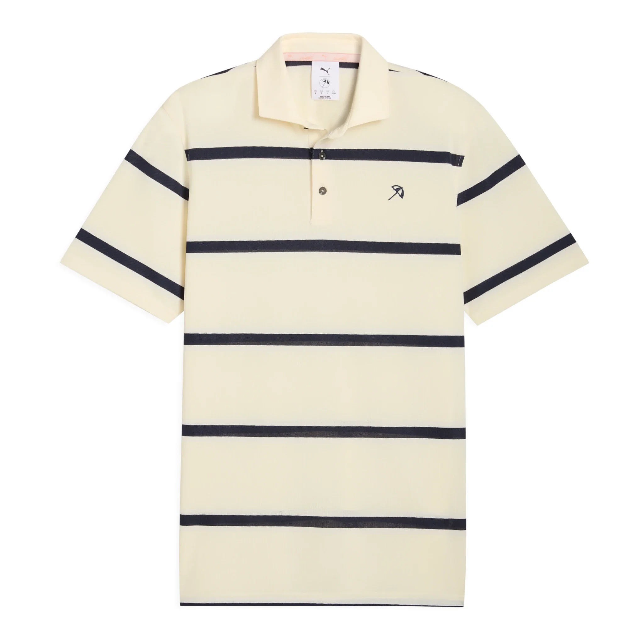 Puma X Arnold Palmer Pique Stripe Golf Polo Shirt 635592 - Image 4