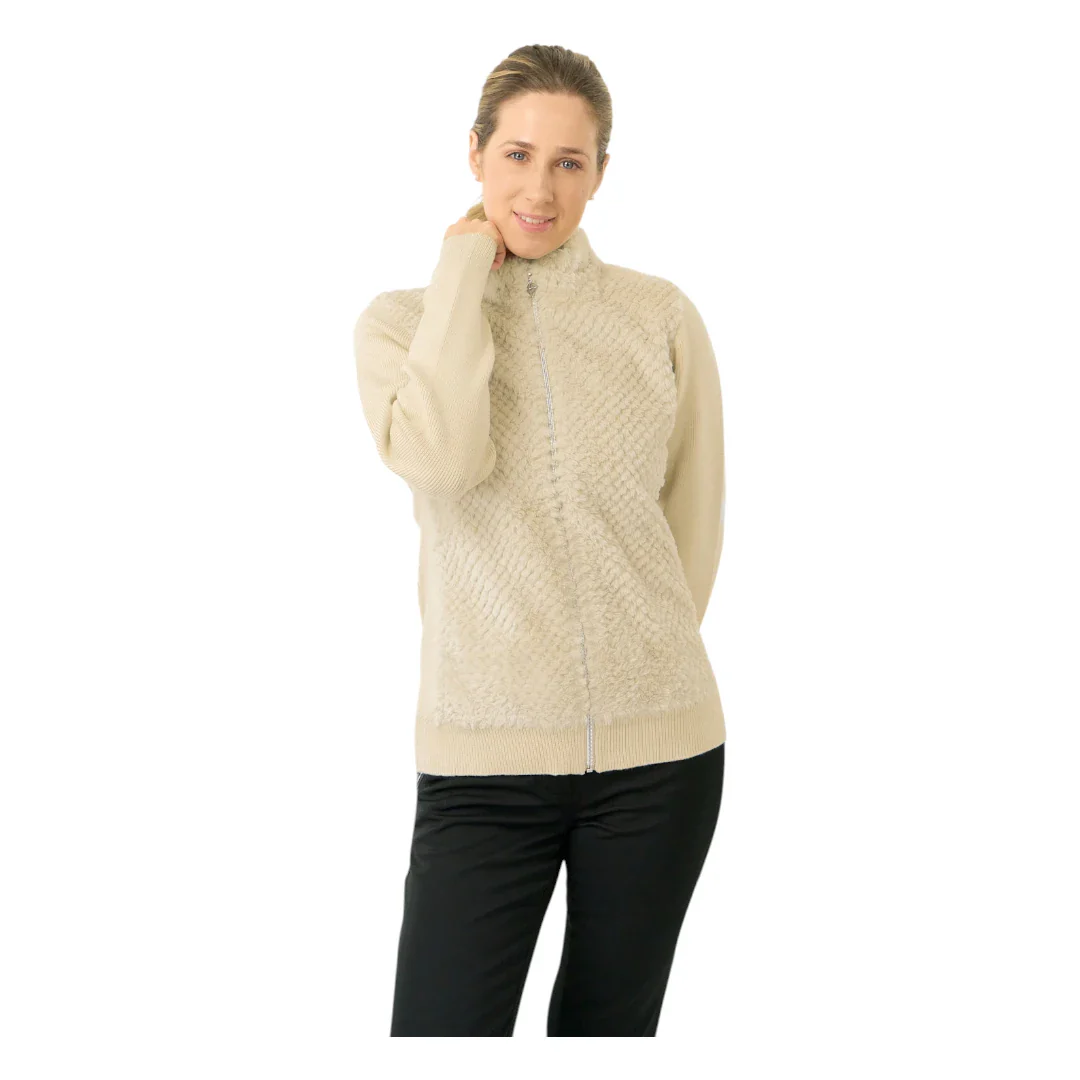 Pure Golf Ladies Ellisa Faux Fur Full Zip Golf Mid Layer PG-58508 - Image 5