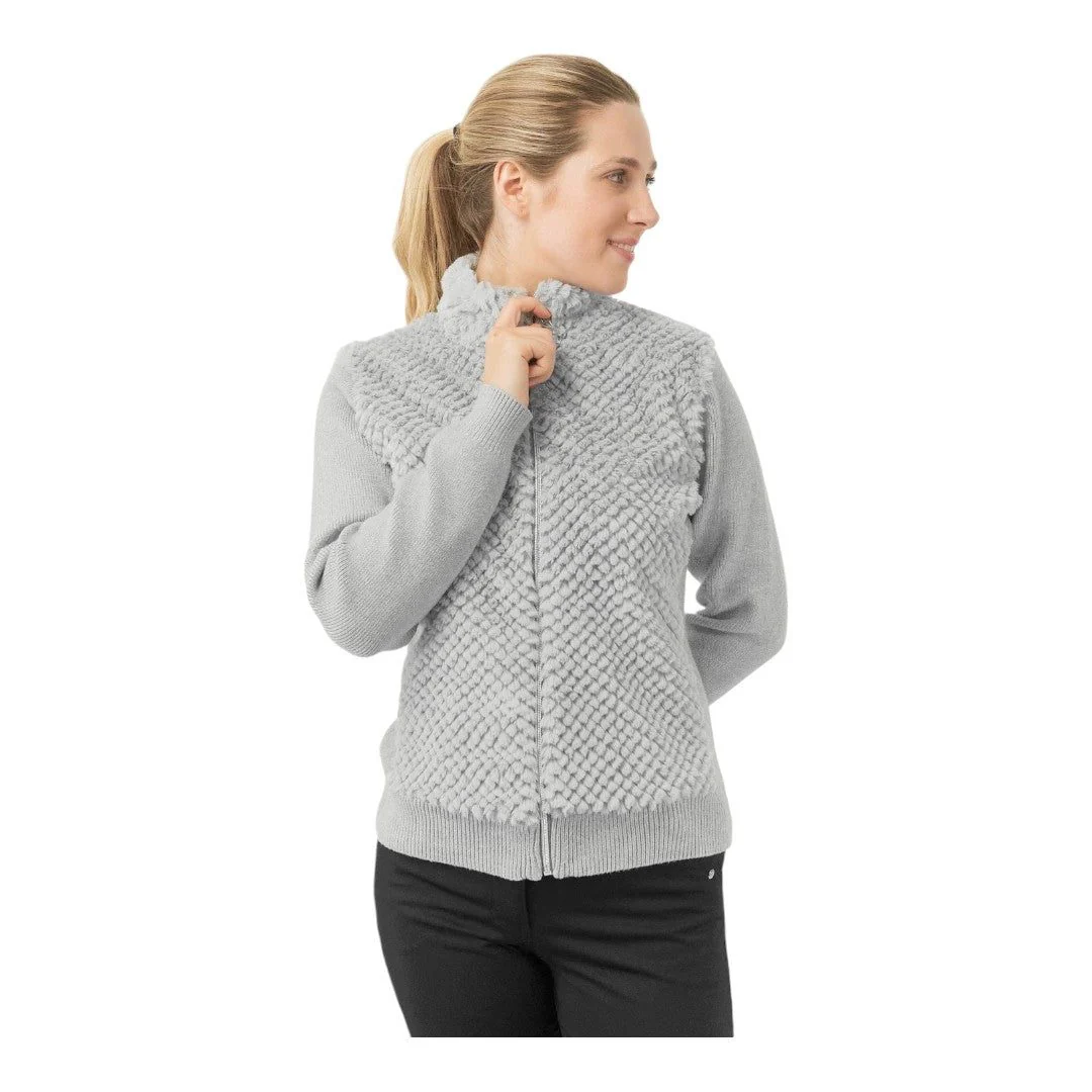 Pure Golf Ladies Ellisa Kniited Faux Fur Cardigan PG-48508 - Image 3