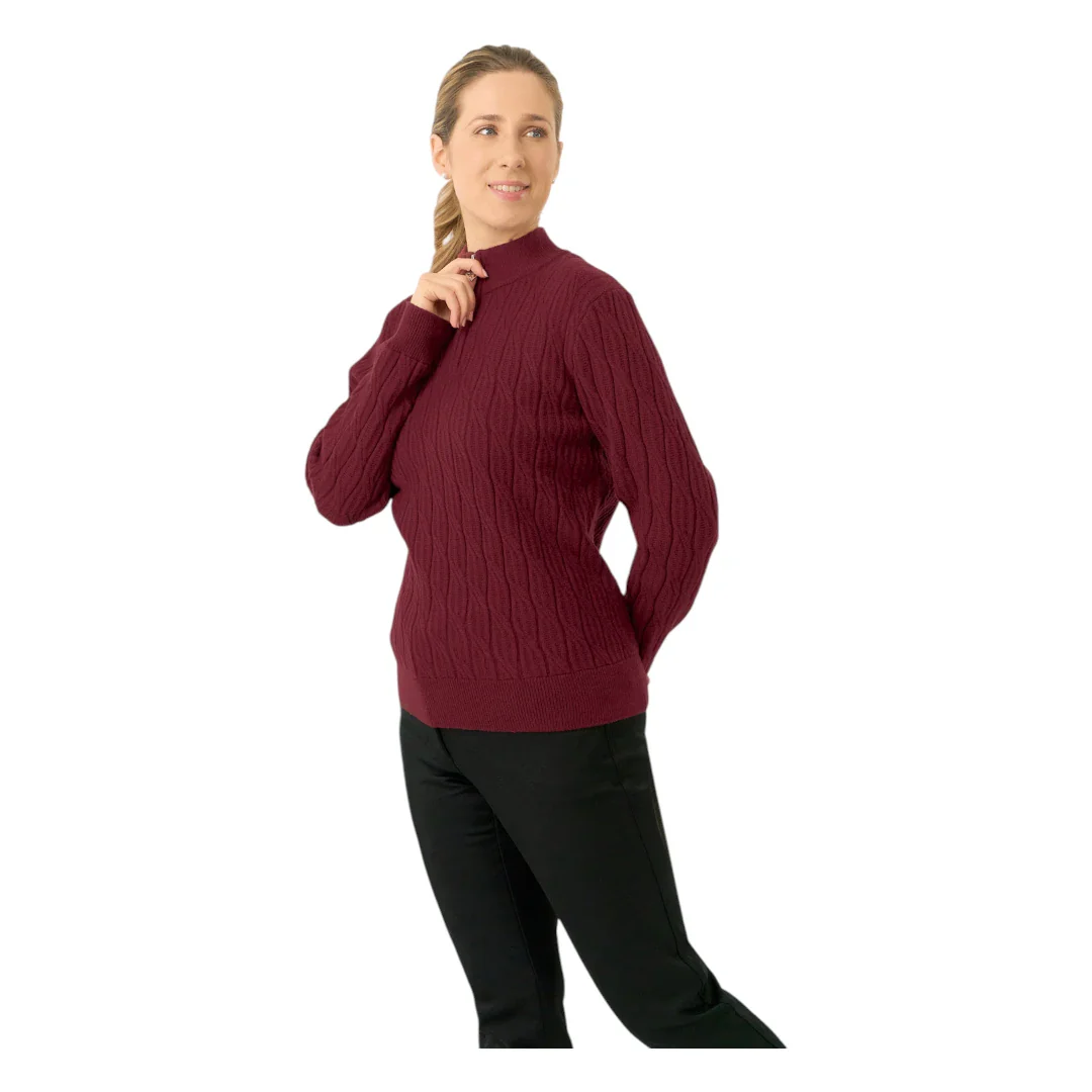 Pure Golf Ladies Sorrell 1/4 Zip Lined Golf Jumper PG-58506 - Image 6