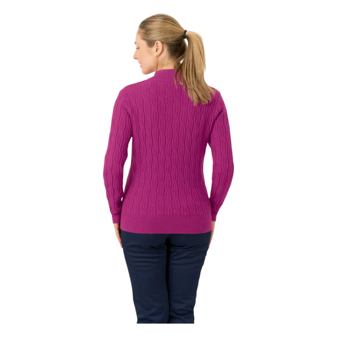 Pure Golf Ladies Sorrell 1/4 Zip Lined Golf Jumper PG-58506 - Image 7