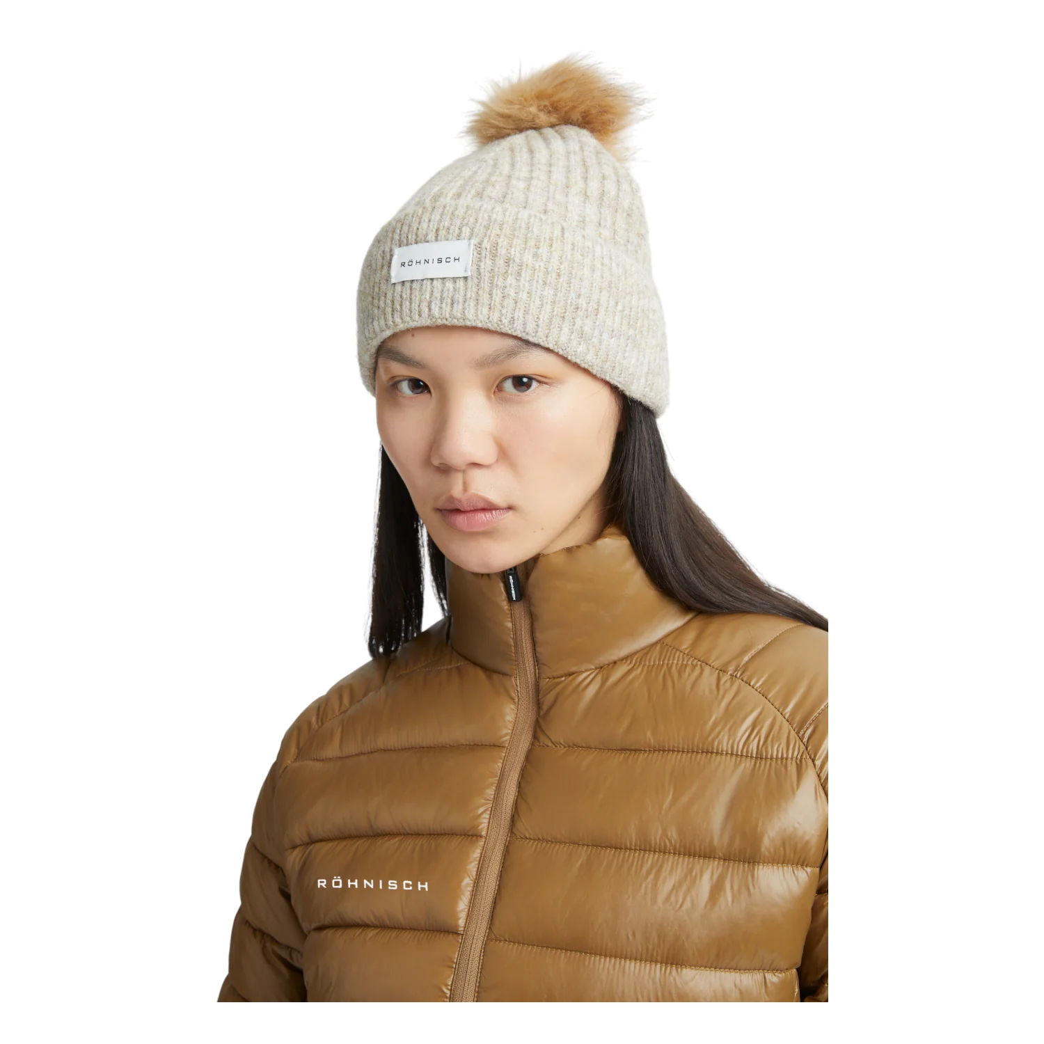 Rohnisch Ladies Pom Rib Golf Beanie 111739 - Image 2