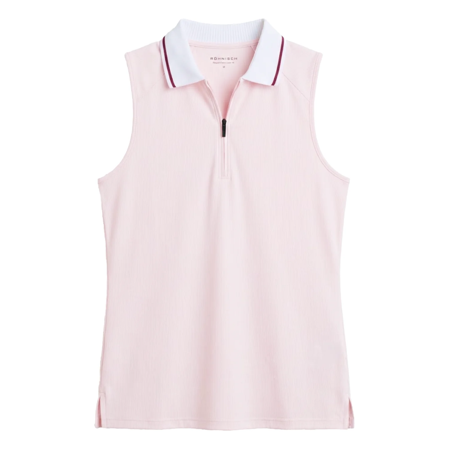 Rohnisch Ladies Rib Sleeveless Golf Polo Shirt 000987 - Image 4