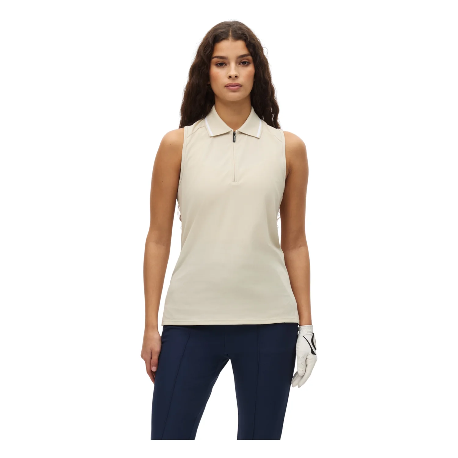 Rohnisch Ladies Rib Sleeveless Golf Polo Shirt 000987