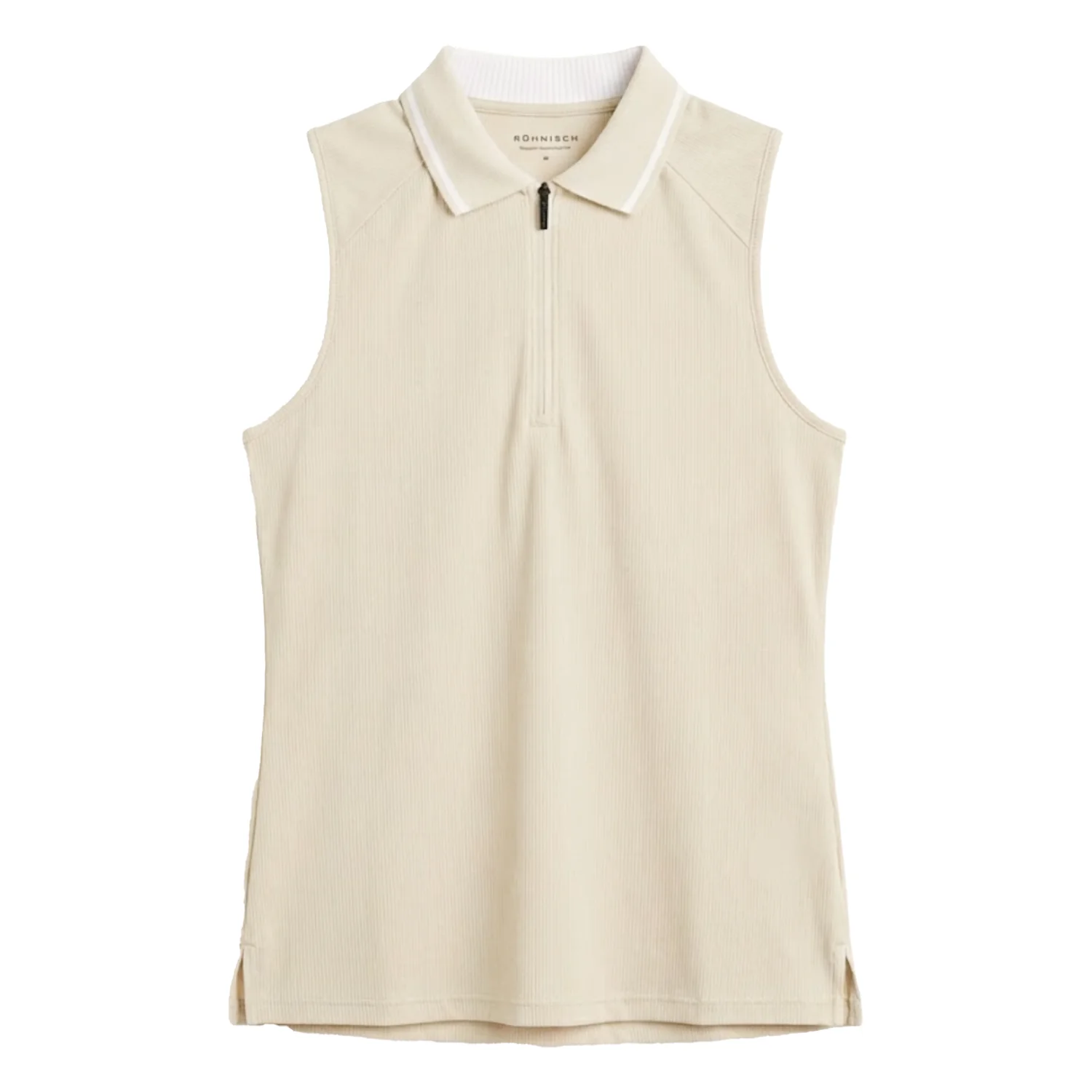 Rohnisch Ladies Rib Sleeveless Golf Polo Shirt 000987 - Image 3