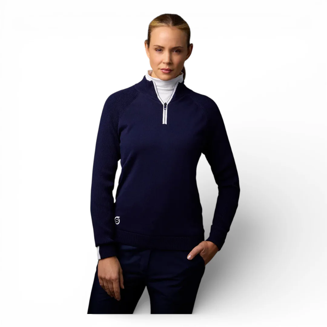 Sunderland Ladies Alpine Lined Golf Sweater SUNLC107 - Image 2