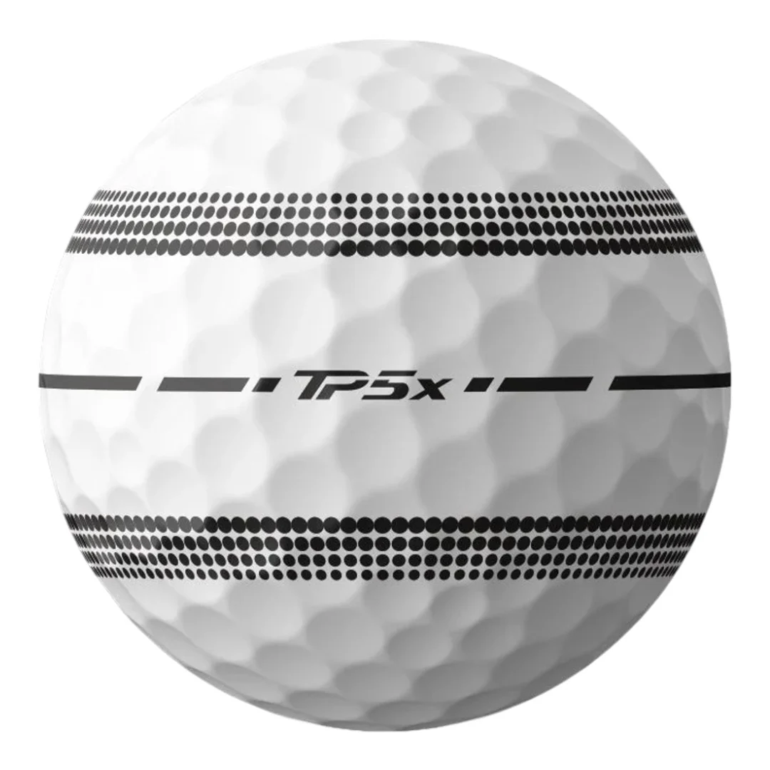 TaylorMade 2025 TP5x Stripe Golf Balls | White - Image 4