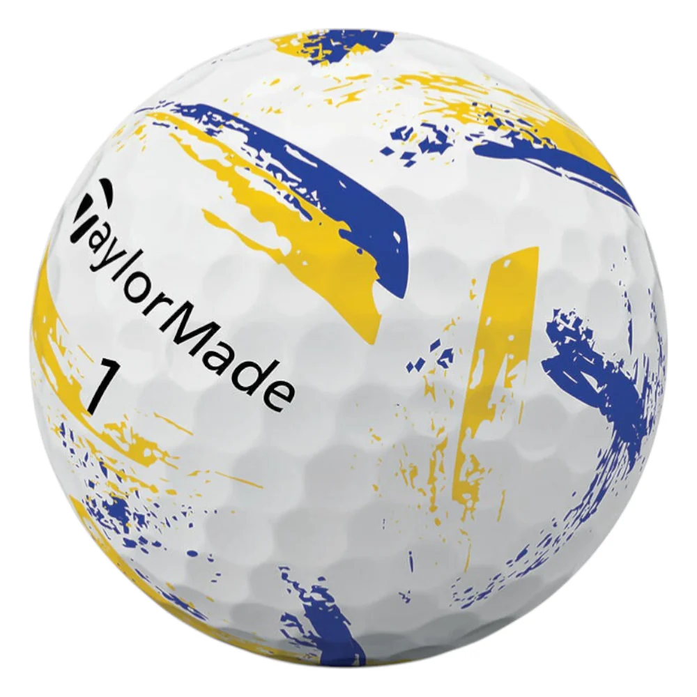 TaylorMade 2026 Speed Soft Ink Golf Balls | Yellow/Blue - Image 5