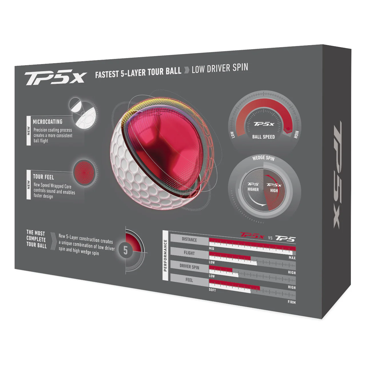TaylorMade 2026 TP5x Golf Balls | White - Image 2