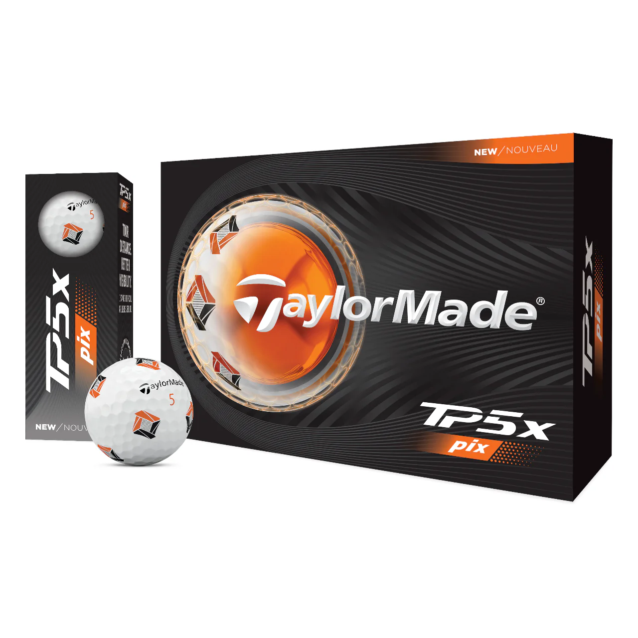 TaylorMade 2026 TP5x Pix 3.0 Golf Balls | White - Image 3