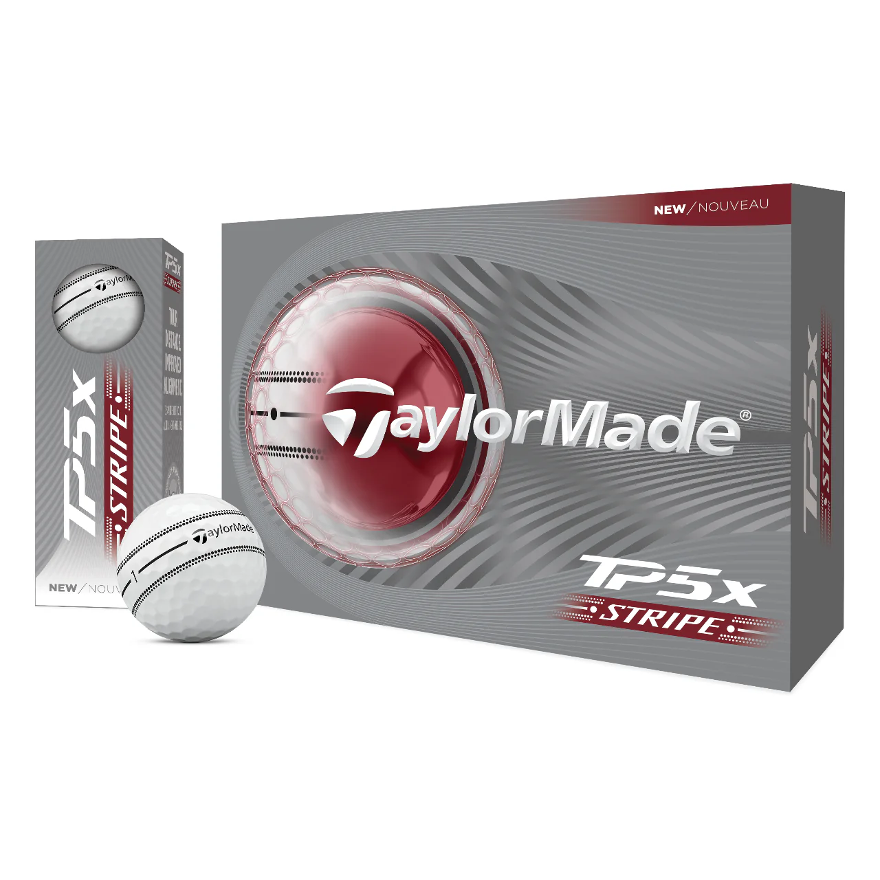 TaylorMade 2026 TP5x Stripe Golf Balls | White - Image 3