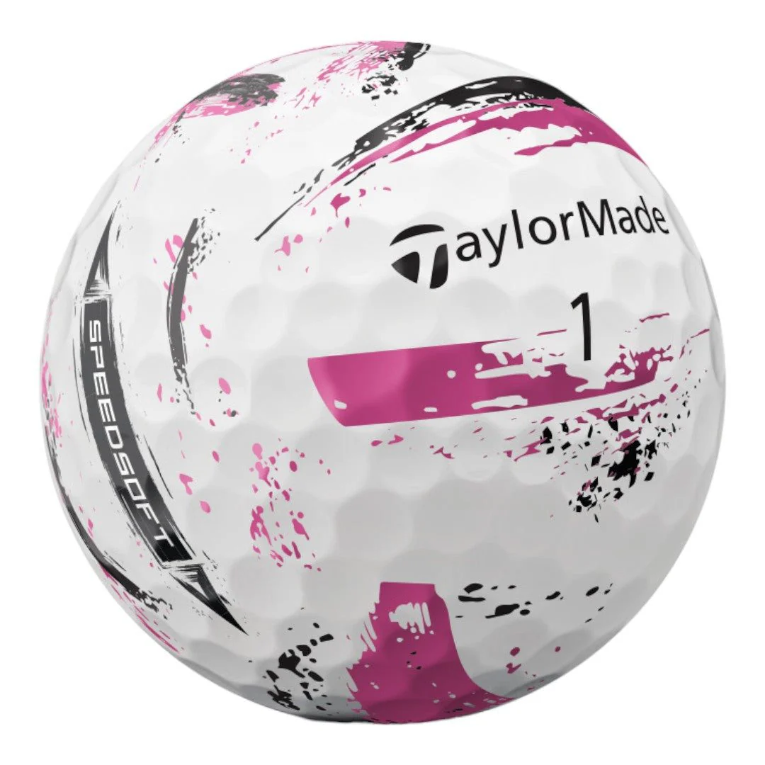 TaylorMade Speed Soft Ink Golf Balls | Pink - Image 4