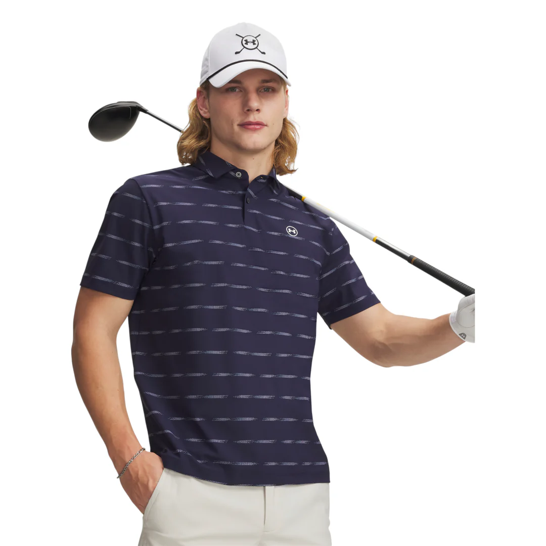 Under Armour Drive Chill Striped Golf Polo Shirt 6009724