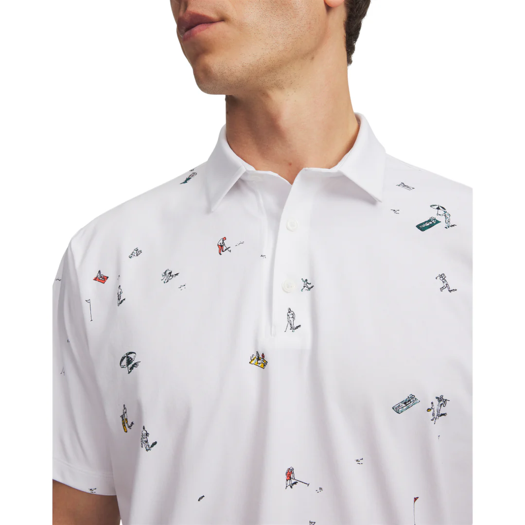 Under Armour Dry Printed Golf Polo Shirt 6009719 - Image 3